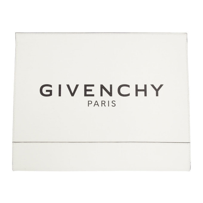 Photo: Givenchy White Large Glow-In-The-Dark Pouch