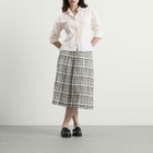 YMC Women's Rosette Midi Skirt in Charcoal/Off White