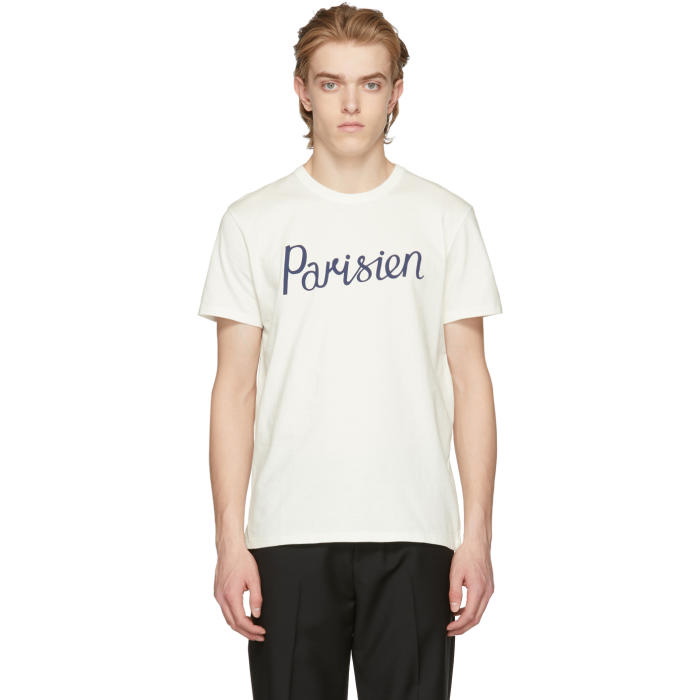 Photo: Maison Kitsuné White Parisien T-Shirt