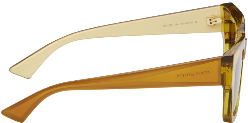 Bottega Veneta Yellow Square Sunglasses Bottega Veneta display picture 1