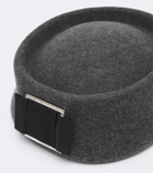 Roger Vivier Embellished wool felt hat