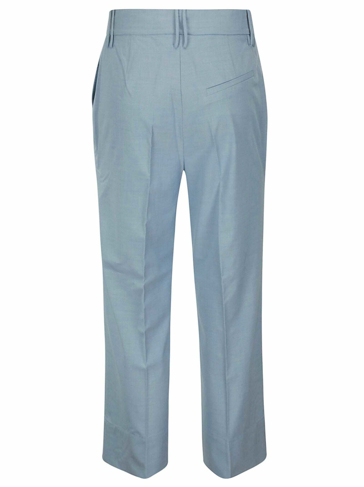 Ganni Drapey Melange Cropped Pants