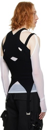 Dion Lee Black Lock Slit Tank Top