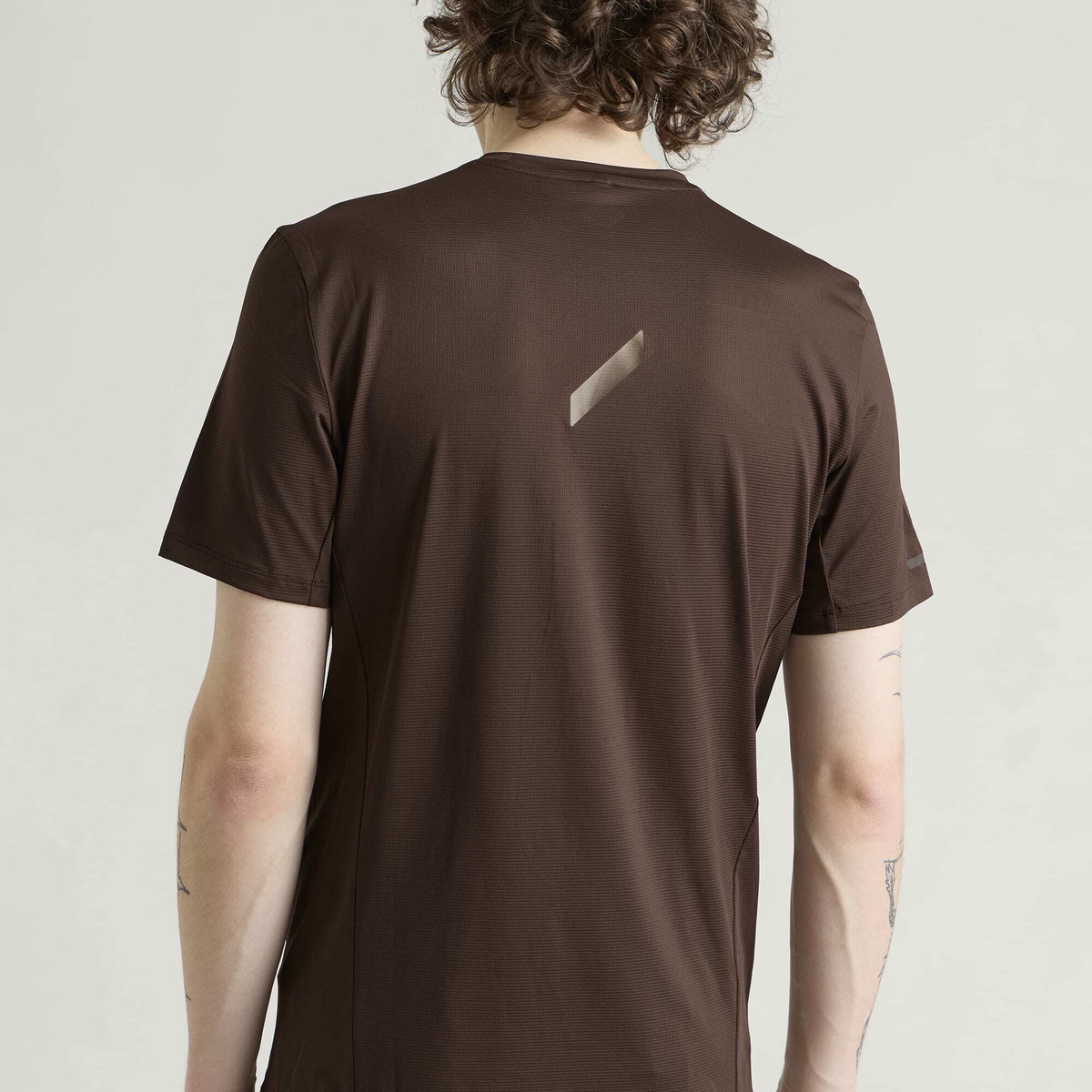 SOAR Men's Eco Tech T-Shirt in Dark Brown