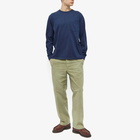 Beams Plus Men's Long Sleeve Pocket T-Shirt in Navy