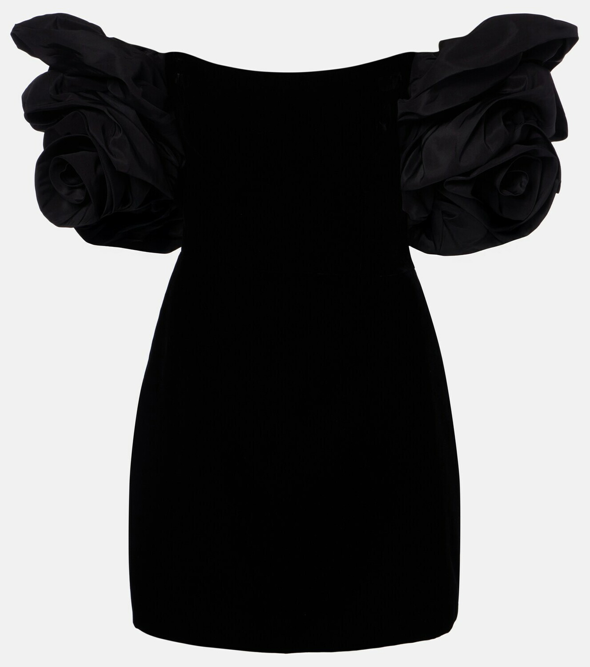 Carolina Herrera Off-shoulder velvet minidress