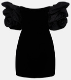 Carolina Herrera Off-shoulder velvet minidress