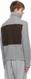 NVRFRGT Gray Zip Sweater