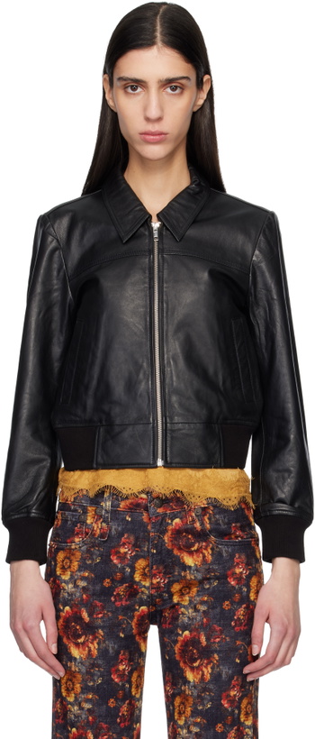 Photo: R13 Black Berlin Leather Jacket