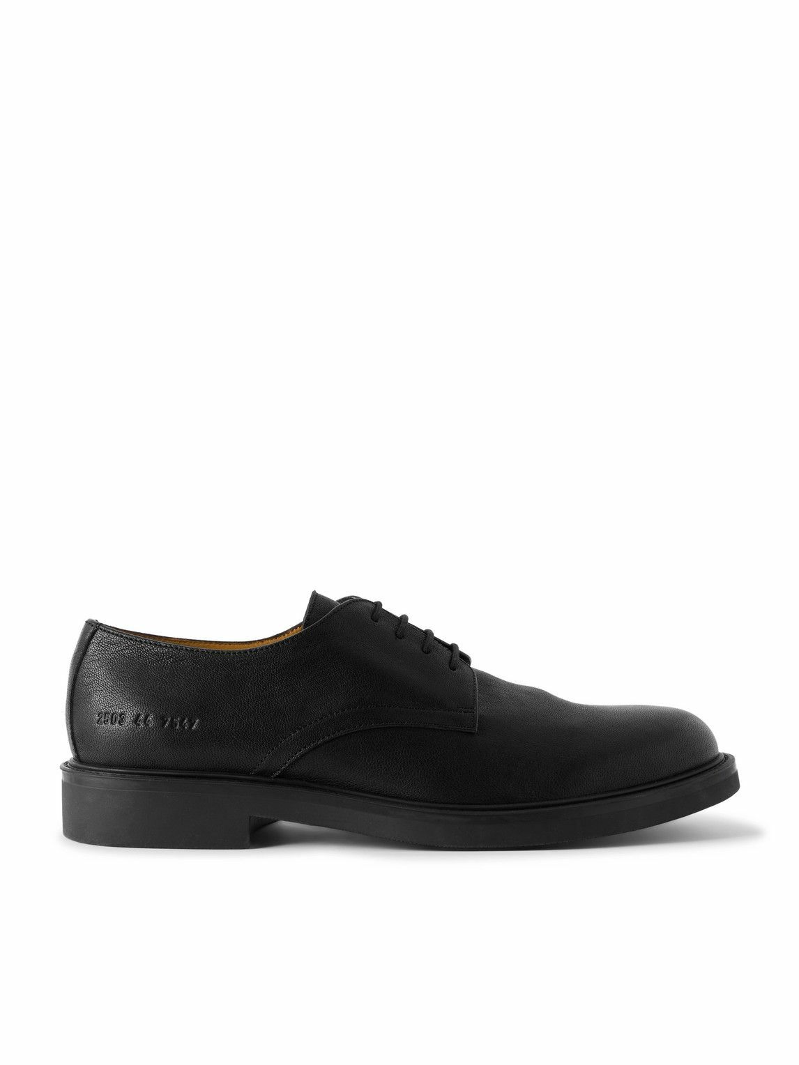 Common Projects - Officer's Leather Derby Shoes - Black