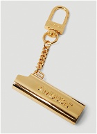 Logo Lighter Case Keyring in Gold
