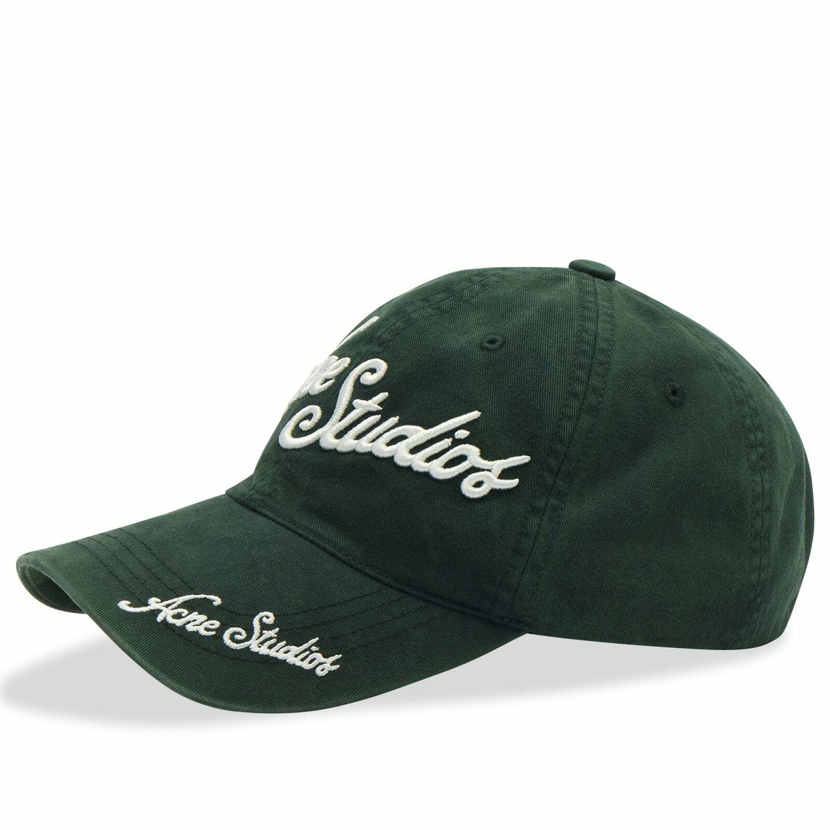 Acne Studios Men's Carliy Venice Cap in Dark Green 