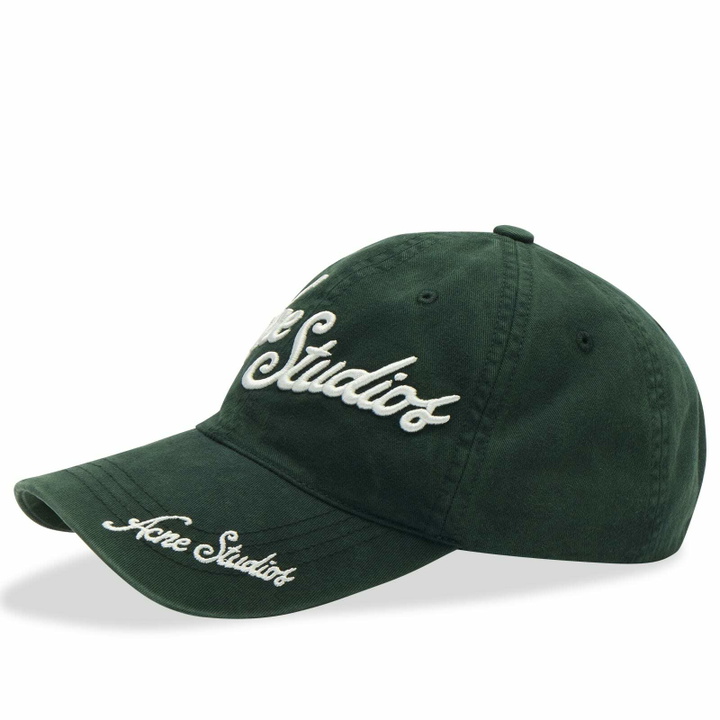 Photo: Acne Studios Men's Carliy Venice Cap in Dark Green 