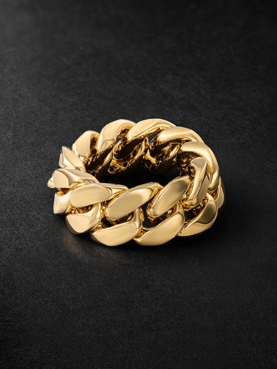 SHAY - Gold Blackened Diamond Ring - Gold