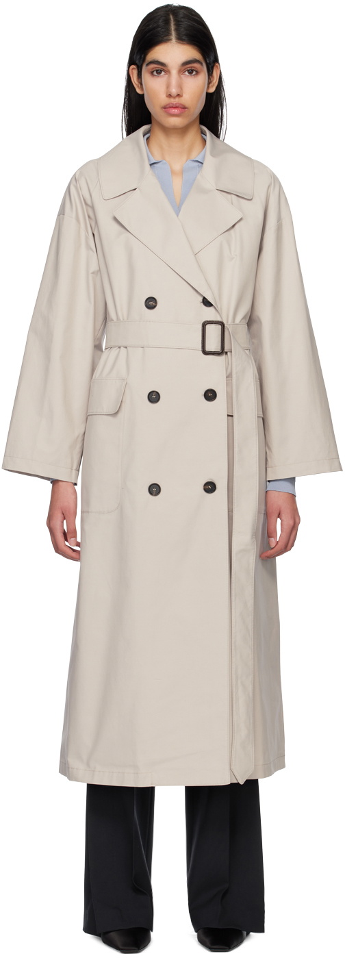 Max Mara Beige Atrench Trench Coat Max Mara