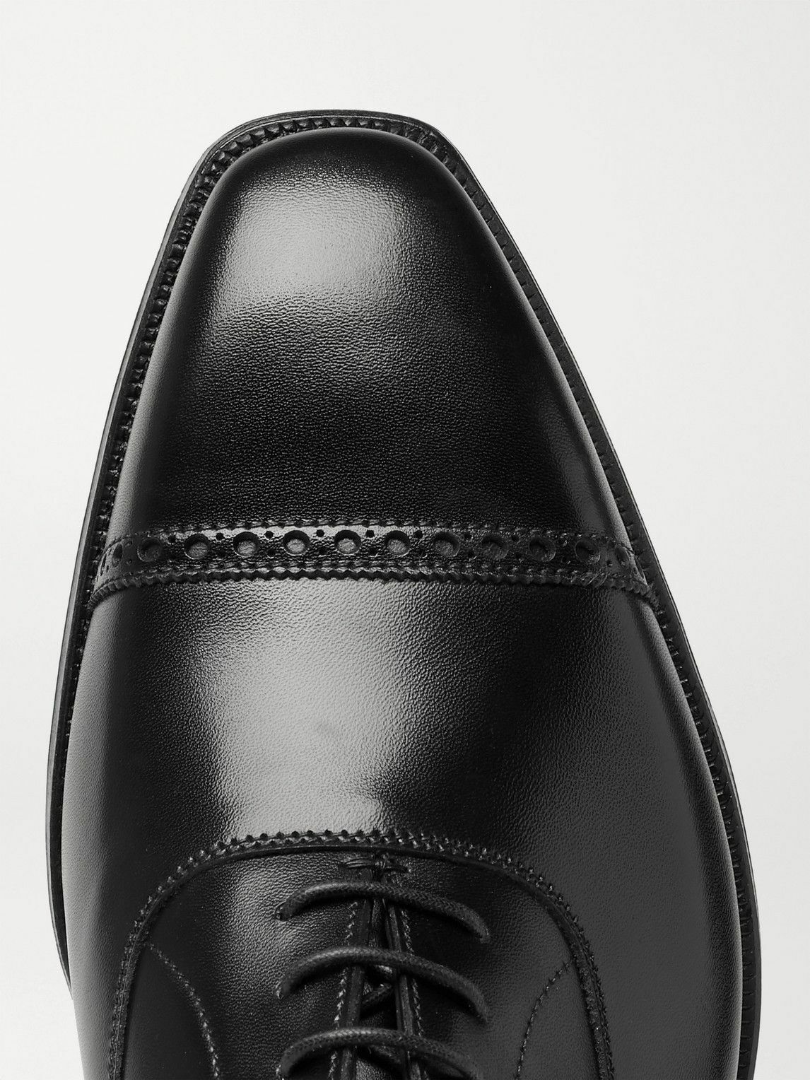 George Cleverley - Charles Cap-Toe Leather Oxford Shoes - Black