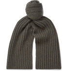 Loro Piana - Ribbed Cashmere Scarf - Green