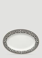 Labirinto Oval Platter in Black