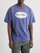 SAINT MXXXXXX - Logo-Print Cotton-Jersey T-Shirt - Blue