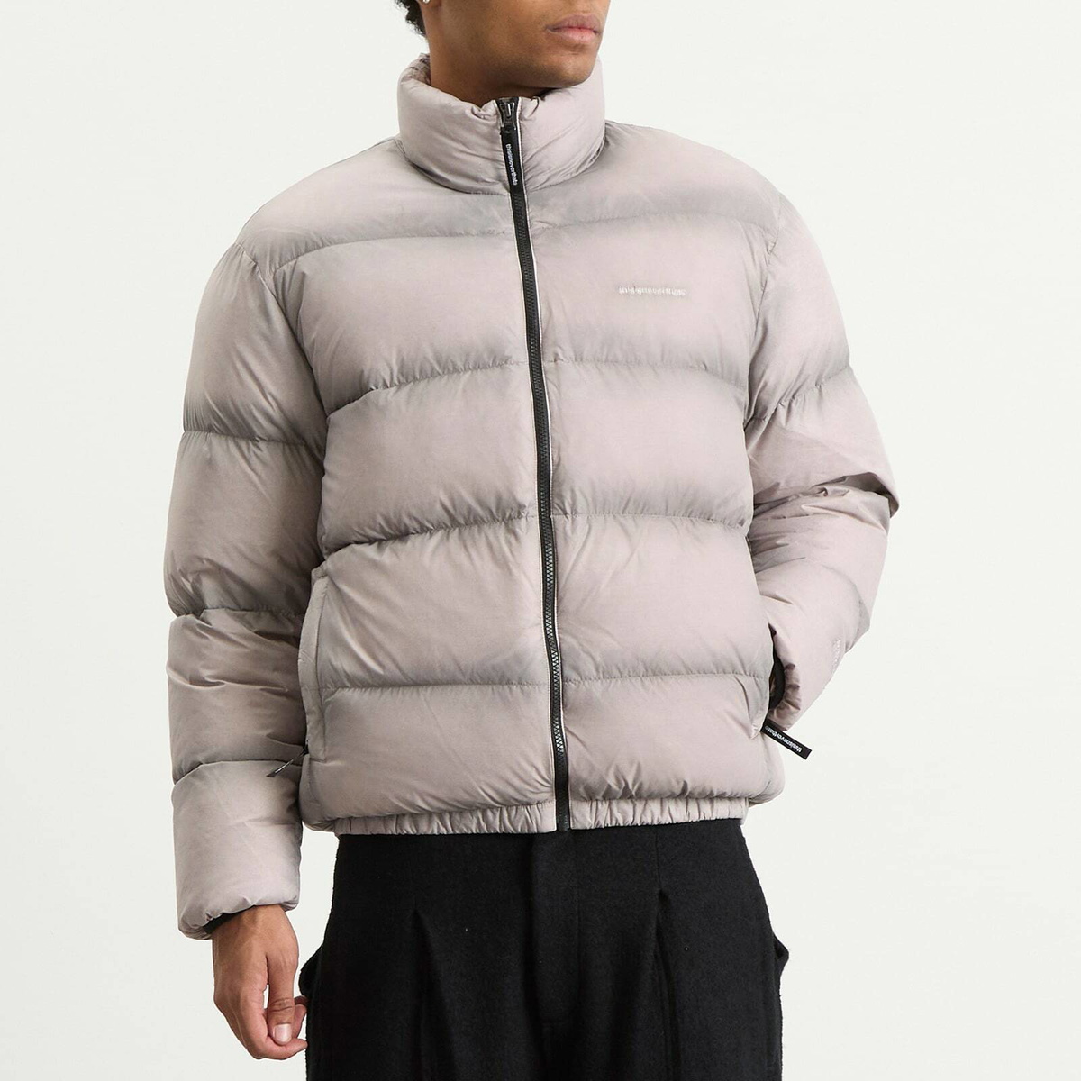 thisisneverthat Men's PERTEX Overdyed T Down Jacket in Stone