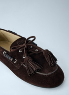Miu Miu Suede Tassel Loafers