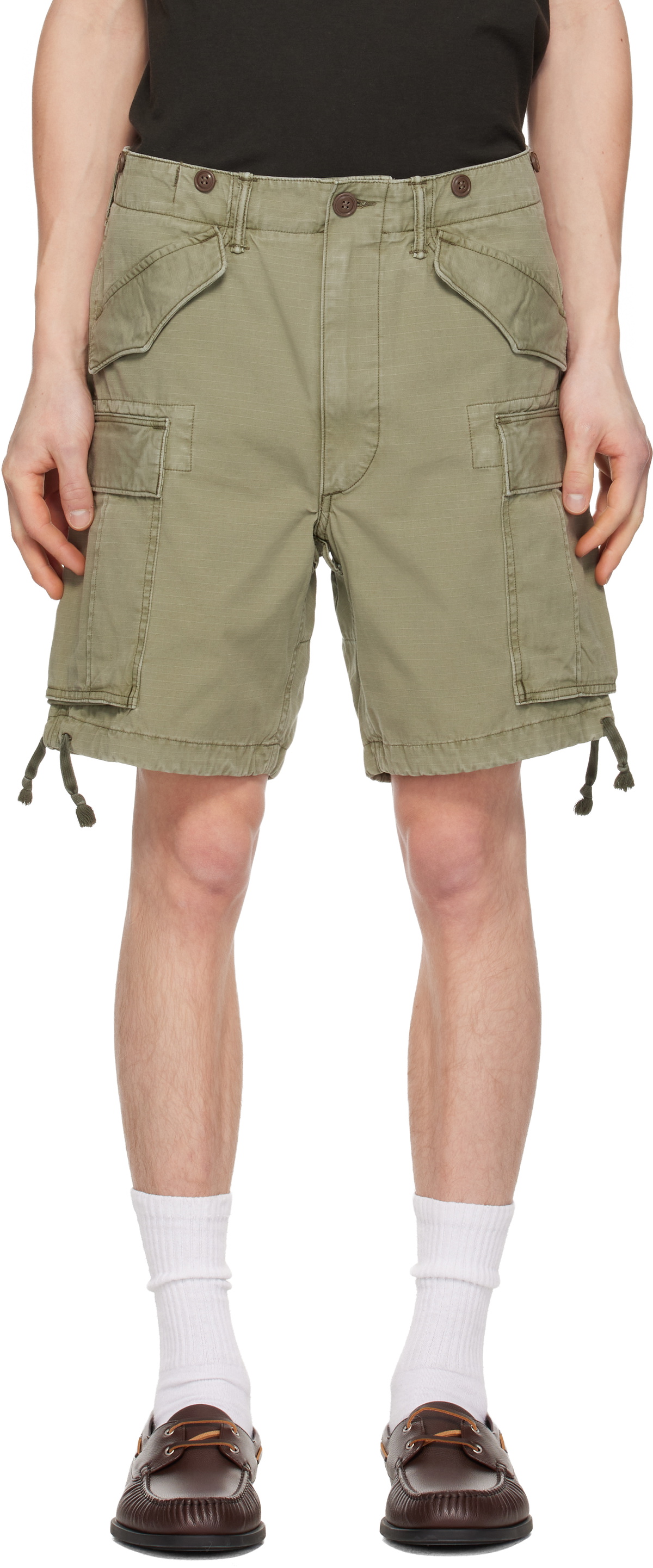 RRL Green Classic Fit Ripstop Cargo Shorts