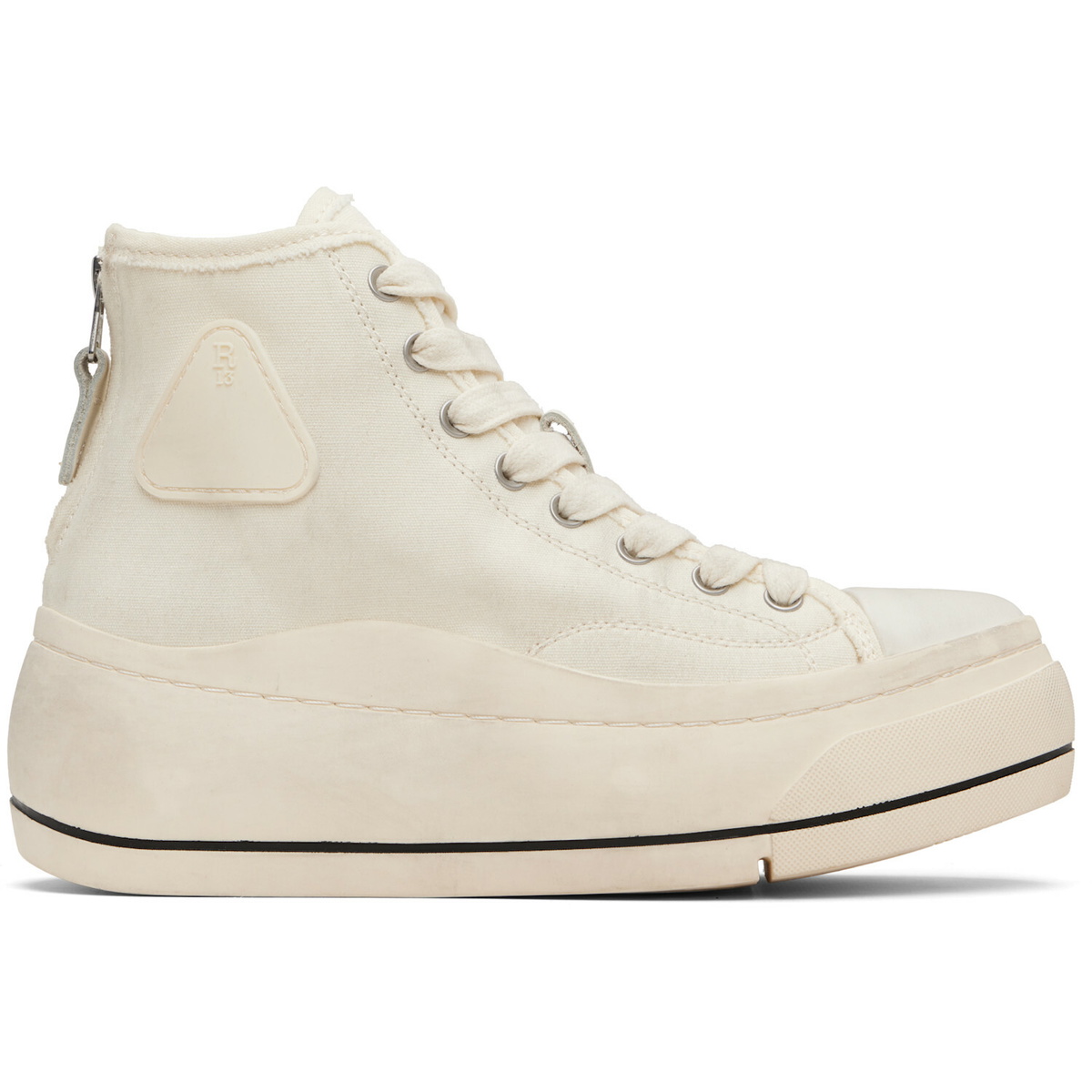 R13 Off-White Kurt High Top Sneakers
