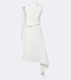 Maticevski Prosper asymmetric draped midi dress