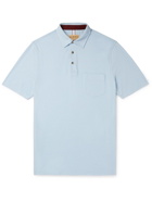 Purdey - Berkshire Cotton-Blend Piqué Polo Shirt - Blue