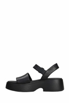 Camper Tasha Sandals In Black Leather