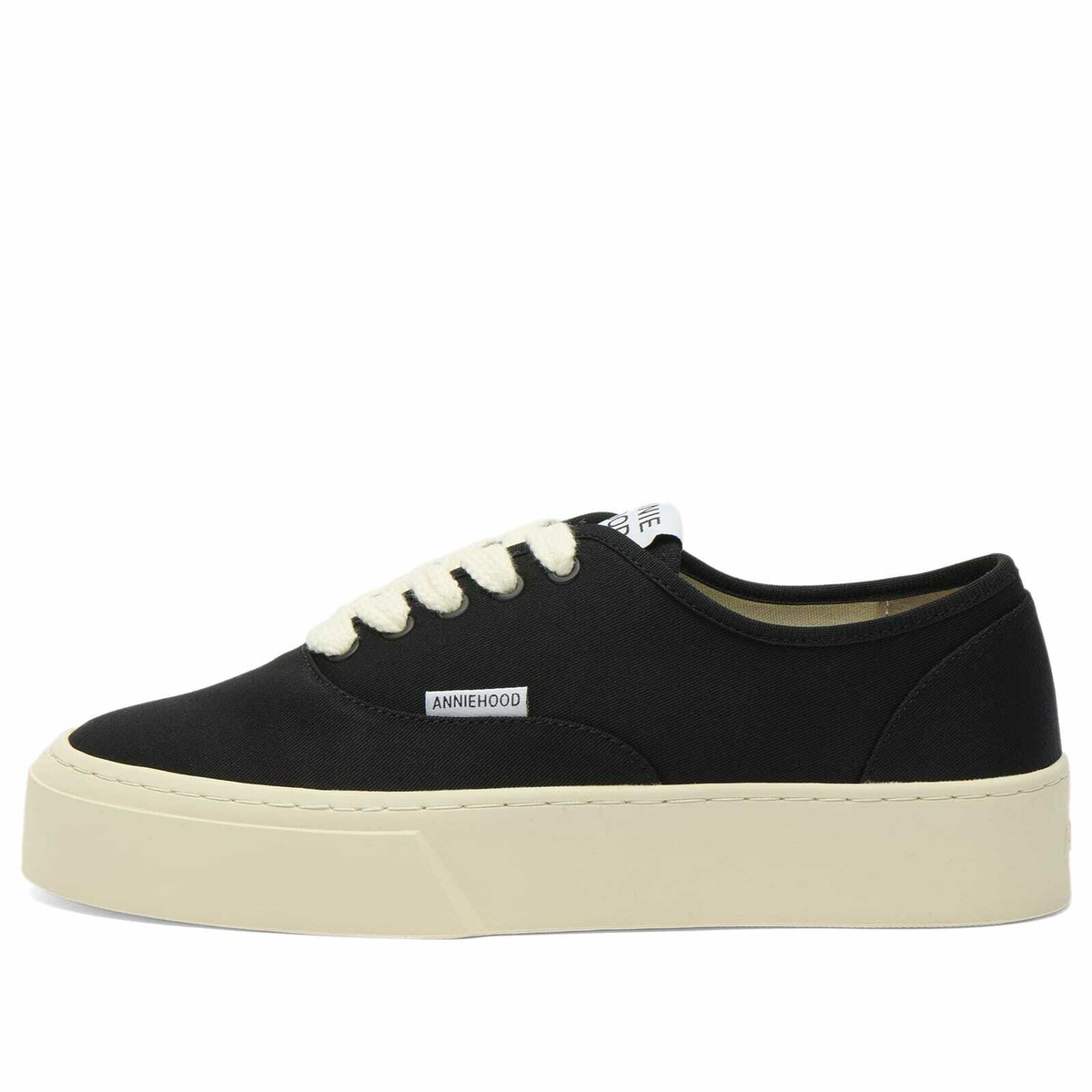 ANNIE HOOD Men's Hood Lace Up Sneaker in Black