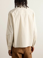 John Elliott - Button-Down Collar Striped Cotton-Poplin Shirt - Unknown