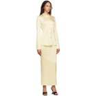 Georgia Alice Yellow Satin Slim Shirt