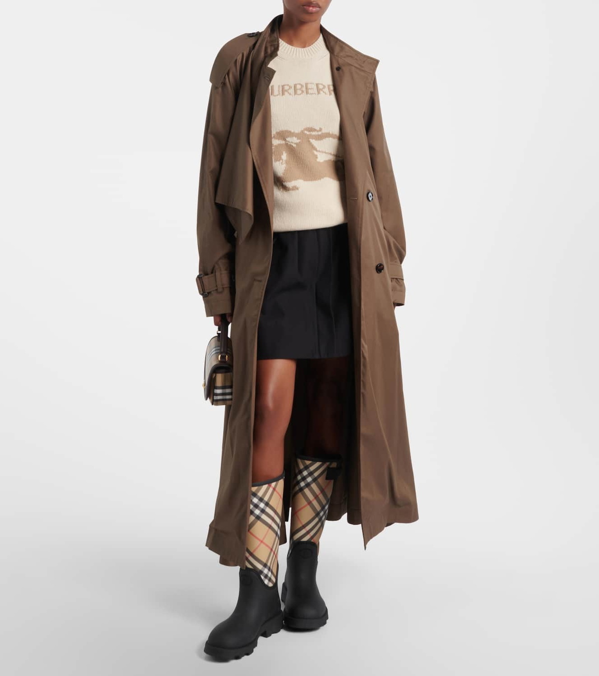 Burberry Marsh Burberry Check rain boots