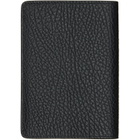 Maison Margiela Black Four Stitches Passport Holder