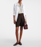 Loro Piana Combray linen Bermuda shorts