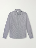 TOTEME - Striped Cotton-Poplin Shirt - Gray