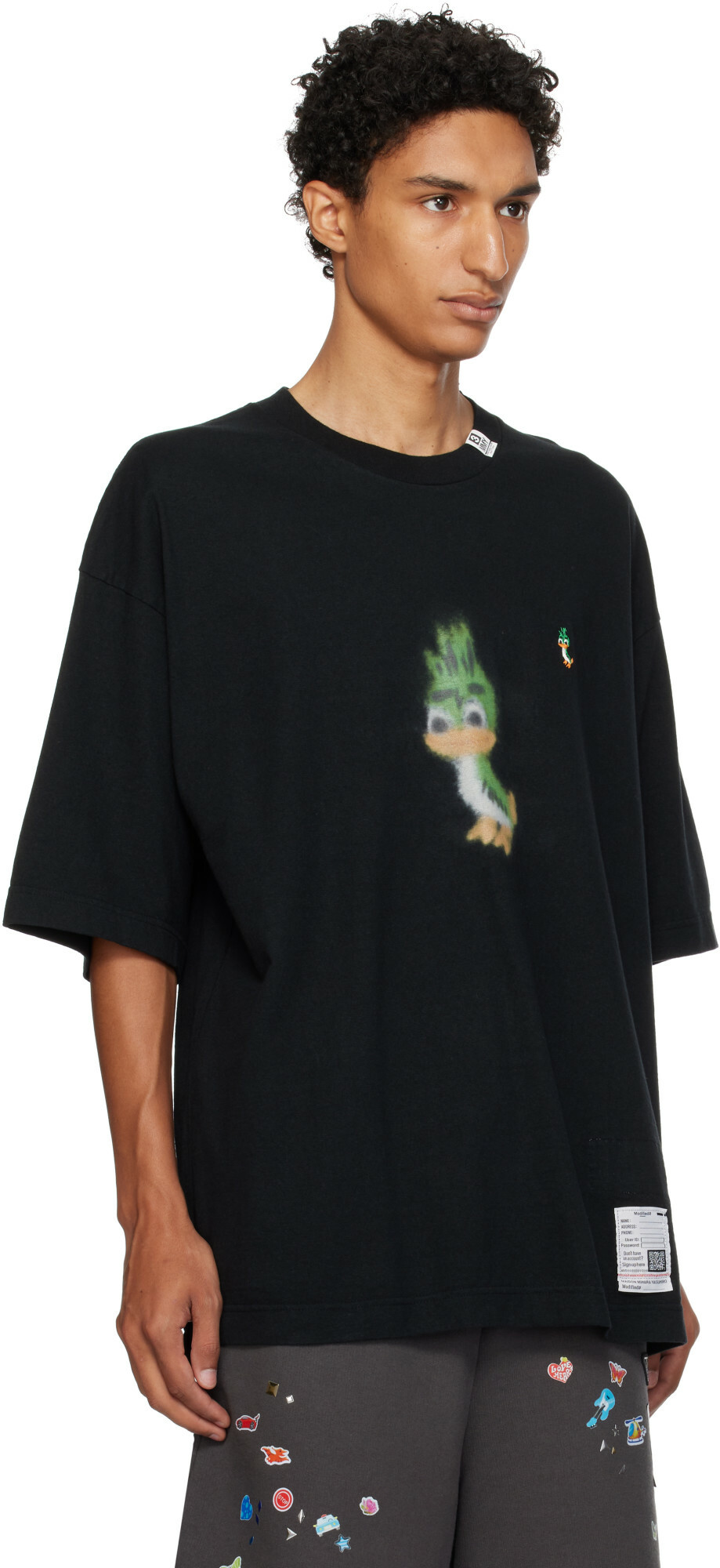 Maison MIHARA YASUHIRO Black Leon Printed T-shirt