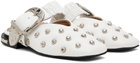 Toga Pulla White Studded Slippers
