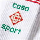Casablanca Casa Sport Sock in White