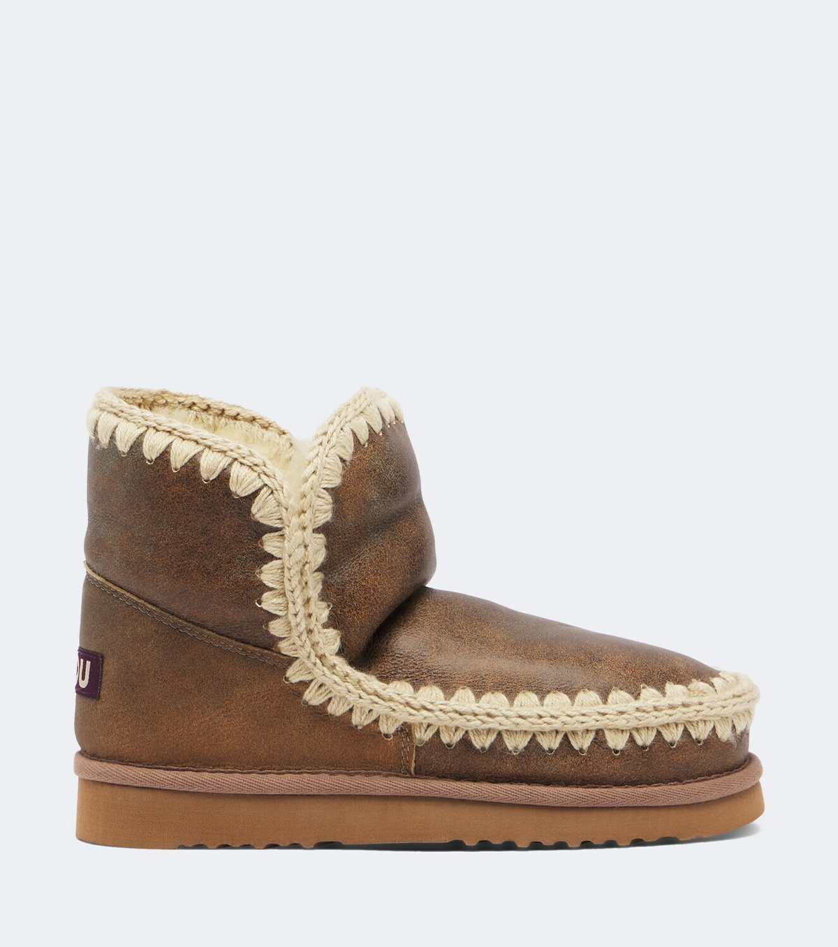 Mou Shearling-lined leather ankle boots