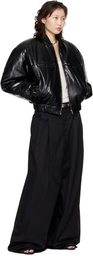 LU'U DAN Black Lowline Trousers