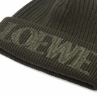 Loewe Men's Logo Beanie in Tea Dust Glaze 