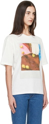 Jil Sander White Printed T-Shirt