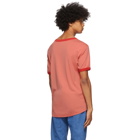 Helmut Lang Pink Copyright Logo T-Shirt