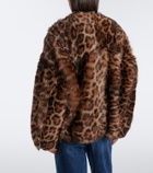 Arma Violet reversible shearling bomber jacket