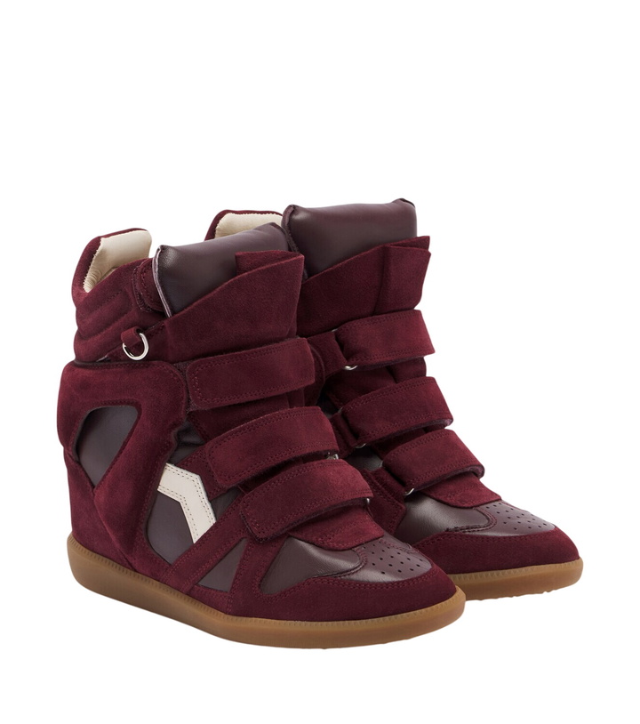 Photo: Isabel Marant Bekett leather and suede wedge sneakers