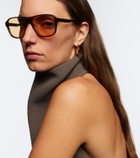 Khaite x Oliver Peoples 1978RX aviator glasses