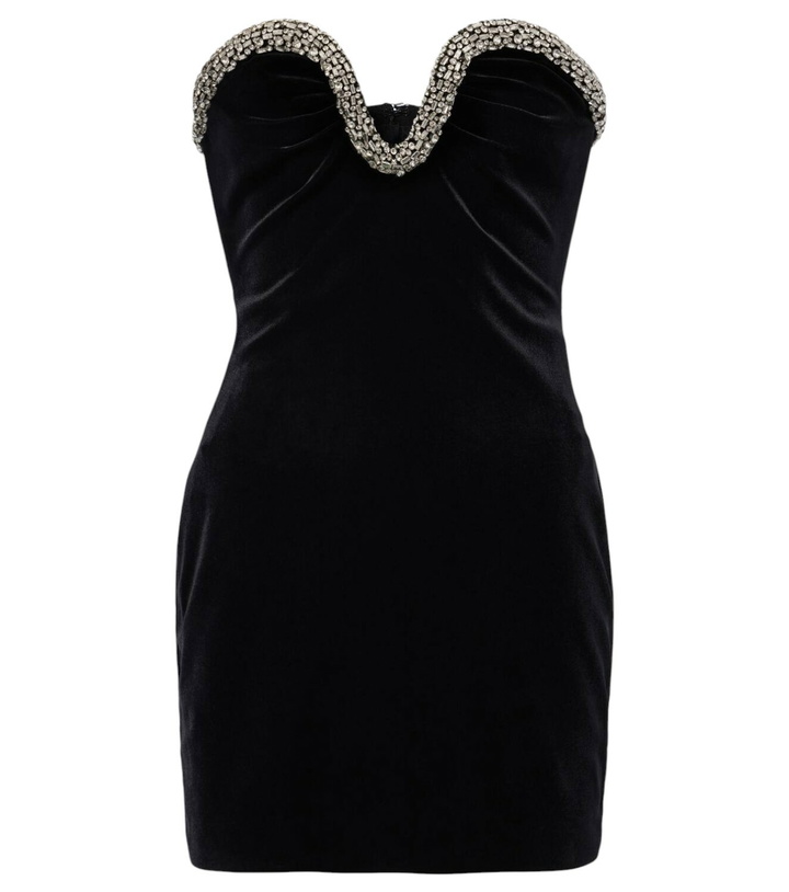 Photo: Roland Mouret Embellished velvet corset dress