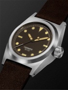 UNIMATIC - Modello Due Limited Edition Automatic 38mm Stainless Steel and Suede Watch, Ref. No. U2S-MB
